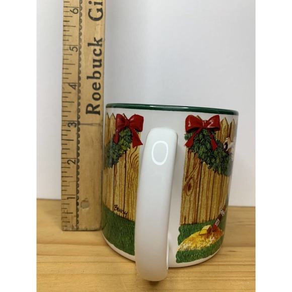 1994 Jeanne Berry Potpourri Designs Baseball Santa Collectible Mug - Picture 4 of 5